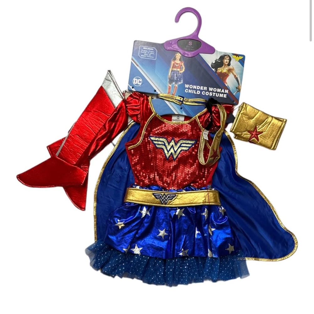 Dc wonder women girls costume